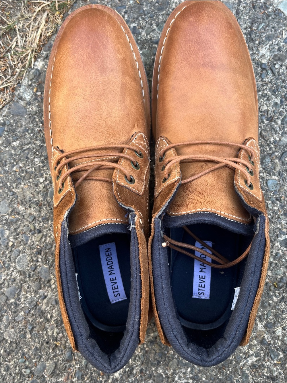 Steve Maden Men's Brown Leather Casual Chukka Boots Sz 10.5 - Picture 7 of 9